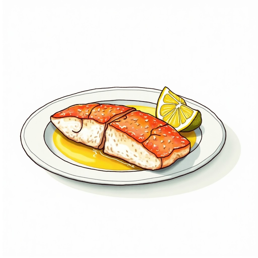 Baked Red Snapper Fillet