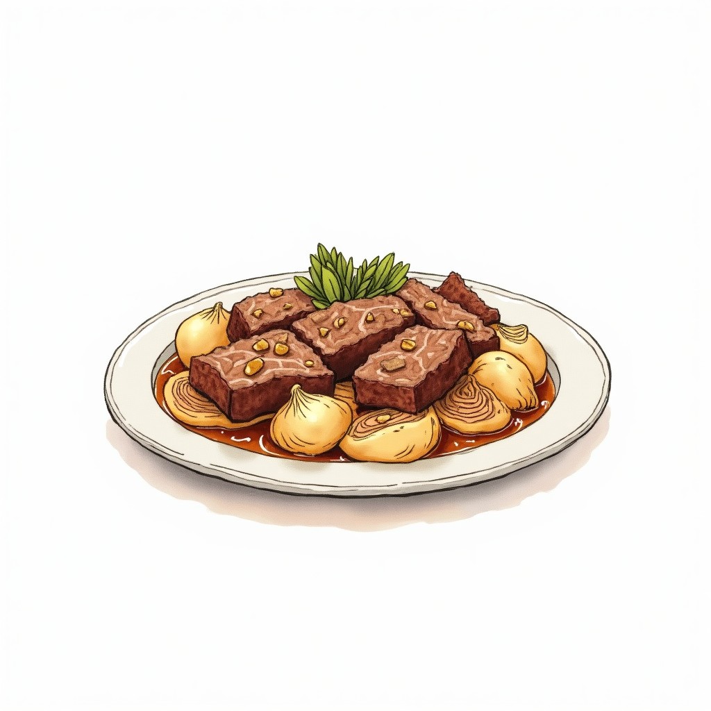 German Zwiebelfleisch (Beef and Onions)